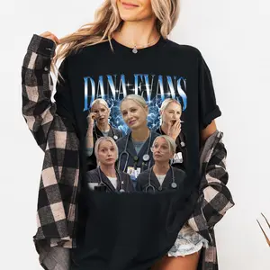 Dana Evans Nurse T-Shirt, Retro Medical The Pitt Drama Shirt
