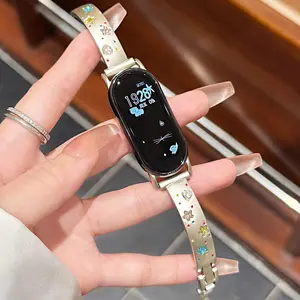 Sparkling luxury metal strap for Xiaomi Band 10 8/9 Pro girl strap suitable for Redmi Watch 4/5 universal 18/20/22mm