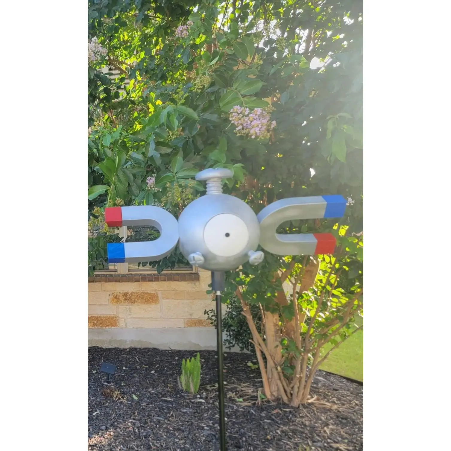 Magnemite Anime Figure - 1ft Tall Life-Size Adult Collectibles, Compact Display Low-Profile Workspace Accent, 3DCurioprints 3D Printed Statue Decor
