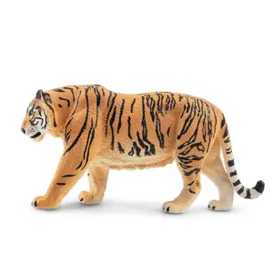 TOYMANY Unisex Hand-Painted PVC Tiger Action Figure - Realistic Wildlife Model, Age 3+, Early Education Tool, Collectible Decor Gift for Enthusiasts, PVC Action Figures