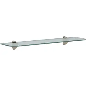 KT-0134-624SN Glass Shelf Kit, Satin Nickel, 6-Inch by 24-Inch