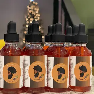 Men’s Beard Oil Organic Fragrance Free Amino Acid Silicone Free Beard Care Hair Care Daily Sensitive