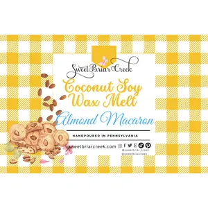 Almond Macaron Wax Melts - Soft and Chewy Wax Melts with Almond Flavor, Ideal for Cocoa and Chocolate Lovers