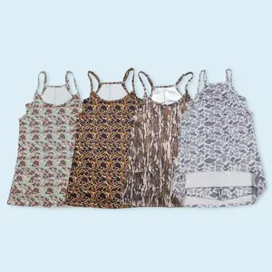 Adult women grey camouflage active wear athletic summer yoga dress