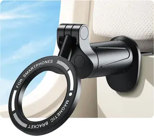 Airplane Travel Essentials Phone Holder, for Magsafe Universal 360 Degree Rotation Airplane Gadgets Phone Mount for Flight Europe Vacation Essentials, Gifts Travel Accessories