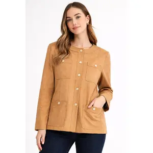 Jadzia Suede Structured Jacket