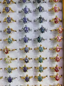 Yani(9167)gc.Cute turtle rings, $5 each. Perfect for summer!