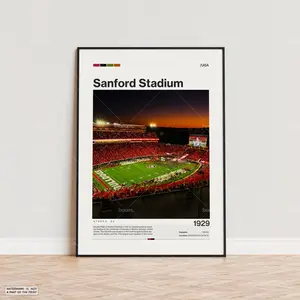 Sanford Stadium Poster, Sports Poster, Football Fan Gift