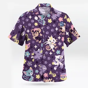 2026 Hot Hawaiian Sets PKM [FREESHIP] Fresh Summer – Youthful – Bold with the Cat PKM Hawaiian Shirt Tropical Vibe