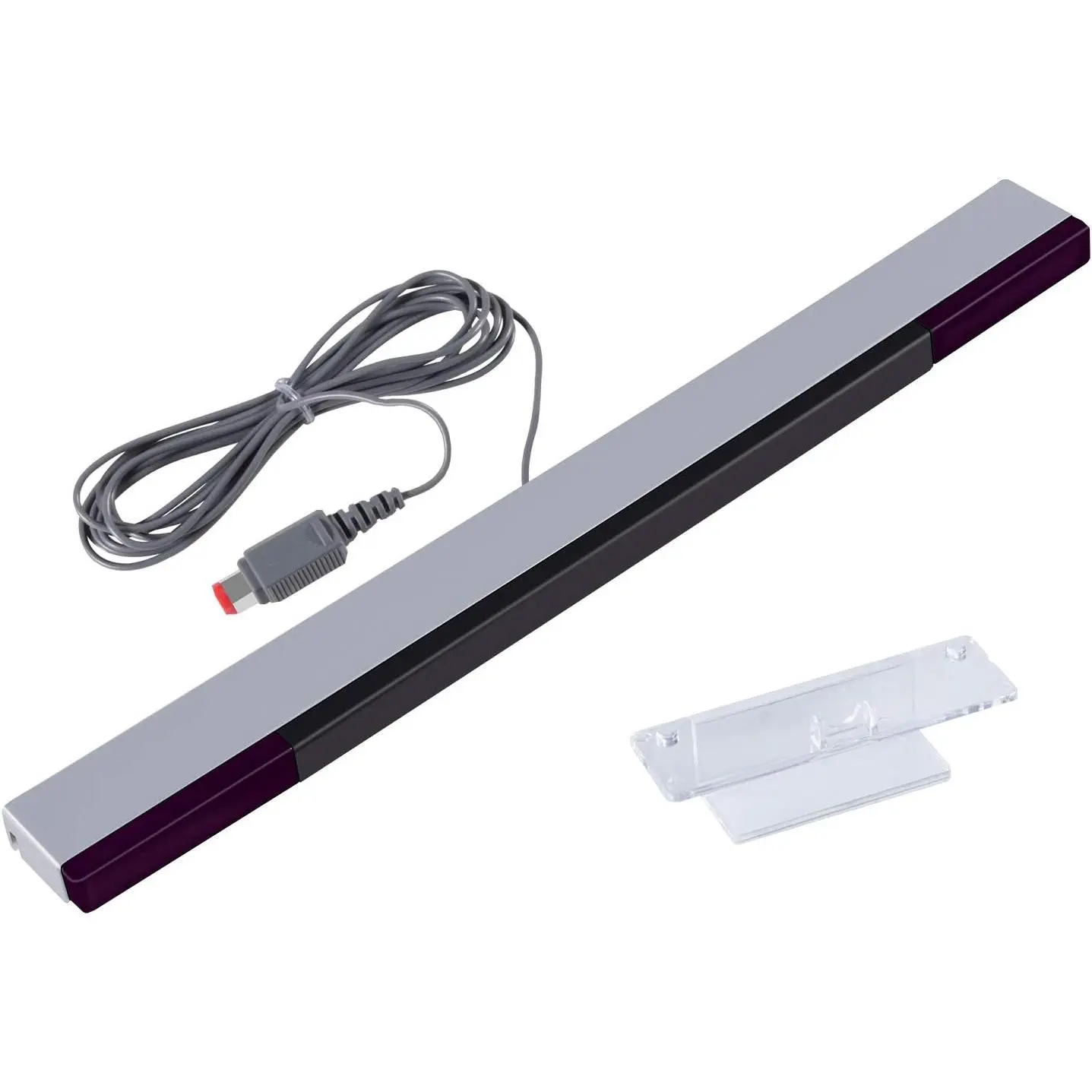 Sensor Bar for Wii, Replacement Wired  Ray Sensor Bar for  Wii and Wii U Console, includes Clear Stand