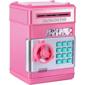 Password Piggy Bank, Digital Electronic Money Bank, Mini ATM Cash Coin Saving Can Toys, Birthday for Kids, Springtok
