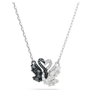 New Hugable Goose Black and White Gold Swan Necklace, Luxurious and High-end, New Year's Gift for Girlfriend, Birthday Present