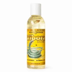 Víbora Snake Oil – Premium External Use Massage Oil, Traditional Formula, Soothing Body Oil, 6 fl oz (177.44 ml)