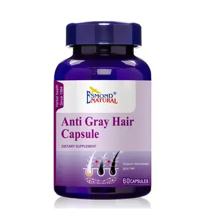 Anti Gray Hair Capsule Supports in decreasing gray hair Stimulates healthy hair growth USA FDA GMP NPAC-60 Capsules