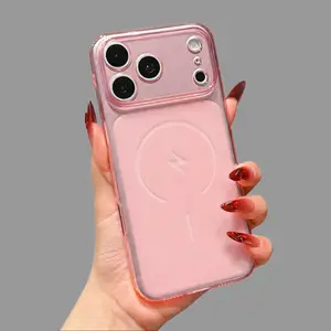 Clear Case for iPhone 17 16 15 14 13 12 Shockproof Protective Bumper Slim Cover Magnetic Phone Cases Magsafe Slim Anti Yellowing Rugged Protective Transparent Cell Cover (All-Clear)#MothersDayGift #GiftsForHer