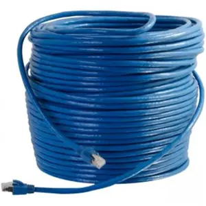 212 MAIN 200ft Cat6 Blue Solid Shielded Ethernet Patch Cable, High-Speed Ethernet Data Transmission Cable with RJ45 Ends and Secure Connectors