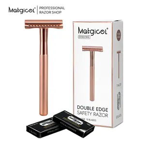 Safety Razor for Men & Women Shaving with 10 Count Double Edge Safety Razor Blades