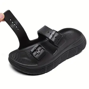 Women's Comfortable Double-Layer Sandals with Double Straps, Adjustable Thickened Insole Fashion Beach Shoes, Breathable Multi-Functional Summer Outdoor Slippers for Daily Use