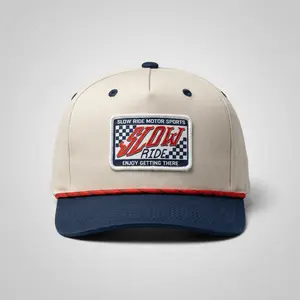 Check Patch Structured Canvas Hat
