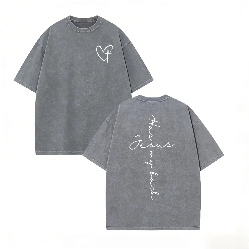 Washed T-shirt-Grey