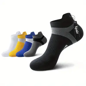 5 Pair Sports Ankle Socks for Man and Weman, no Show Socks, sweat - Absorbing and Breathable Features, Casual Daily Socks, made of Cotton and Polyester Blend
