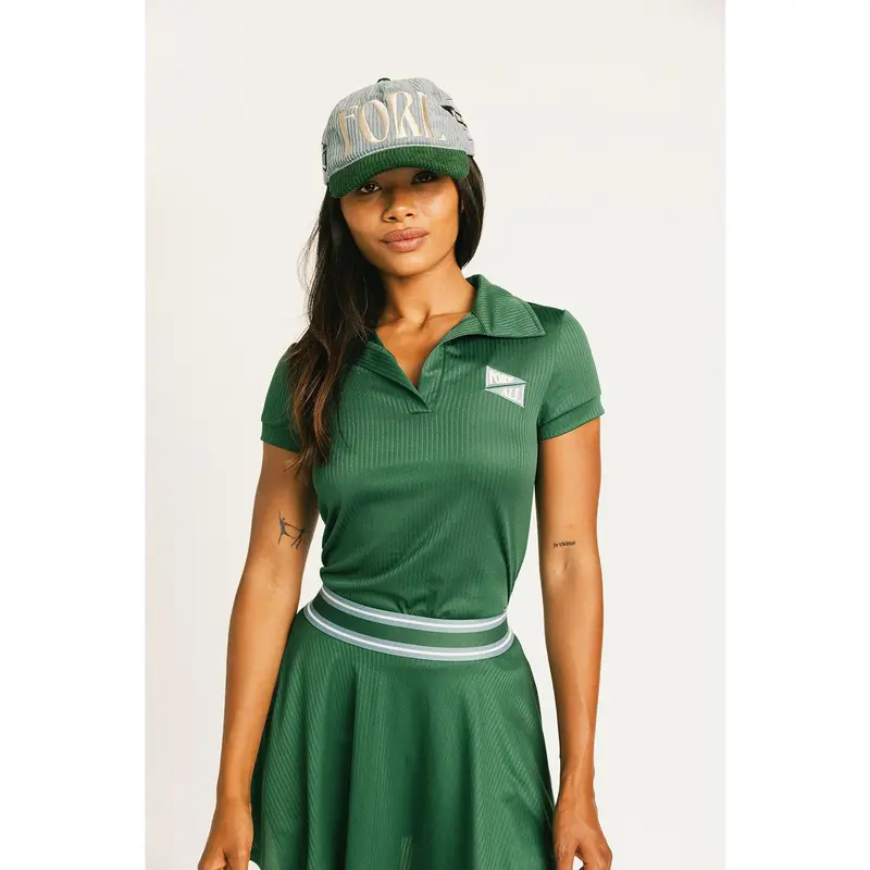 green polo shirt dress THE CABLE POLO DRESS KELLY GREEN MULTI main image 1