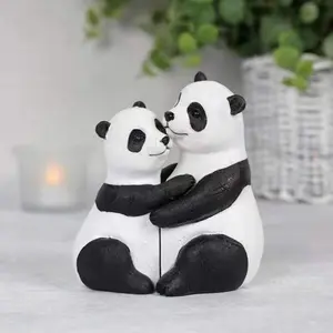 Small Animal Desktop Figurines, Panda Hedgehog Rabbit Resin Decor, Home Gift, Valentine's Day Decoration, Perfect Present