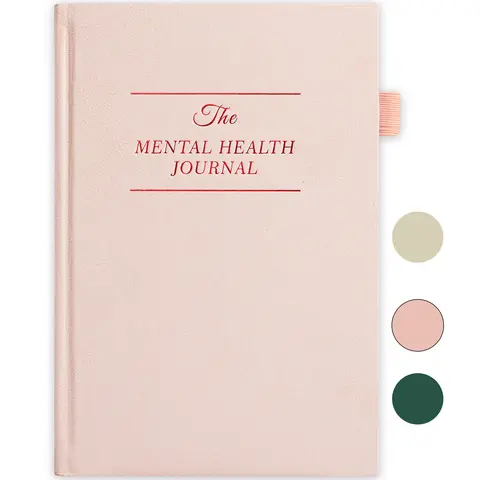 Mental Health Journal, Anxiety & Guided Journal for Women (A5 Size)- (Pink)
