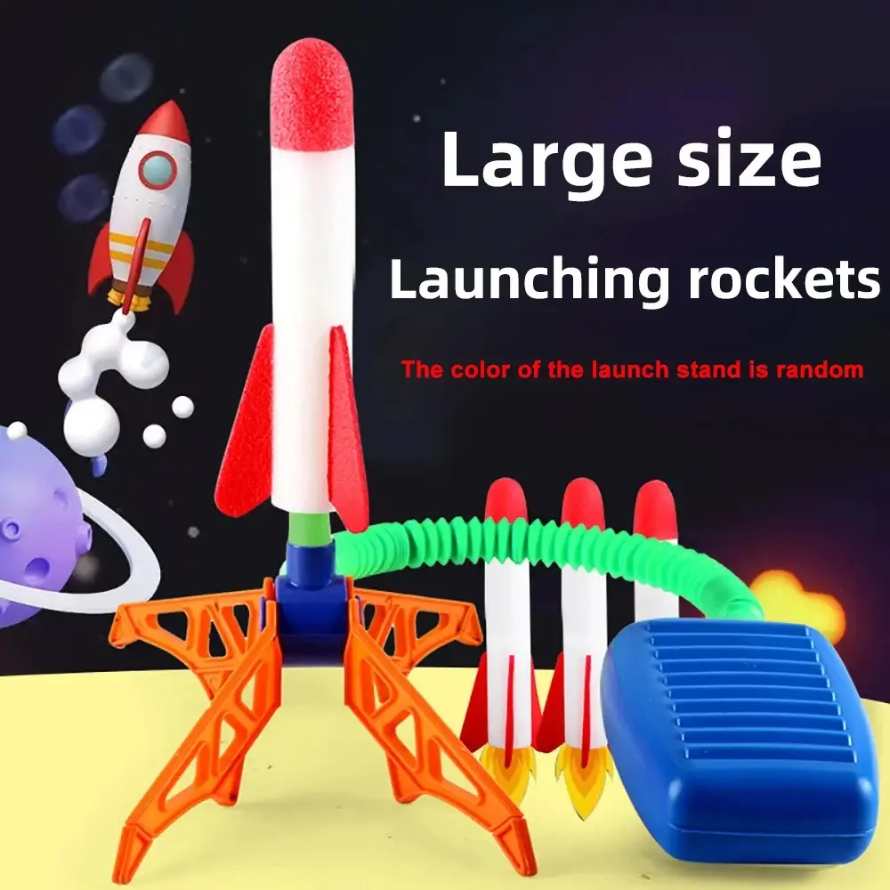 Kids Rocket Launcher Toy - Step Pump Power, Air-Pressed Stomp Design, Outdoor Family Game, Skyrocket Birthday Gift for Children