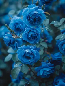 300pcs Blue Rose Seeds for Garden Planting, Ornamental Flower Seeds Only, Not Live Plants