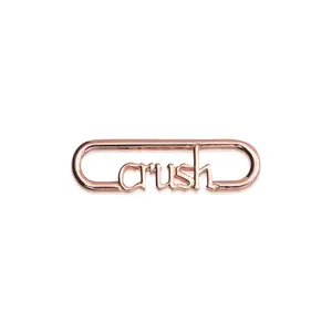 Pandora ME Styling Crush Word Link Bracelet 14ct Rose Gold-Plated Metal Blend Women's Jewelry 780080C00