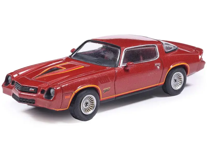Officially Licensed 1978 Chevrolet Camaro Z28 Classic Sports Car Model - Carmine Metallic 1:64 Scale Diecast Collectible, IXO IA64017, New Model Cars for Ages 14+, Classic Car