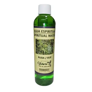 Agua Espiritual de Ruda - 8oz | Spiritual Rue Water for Protection and Cleansing Freshener Scent