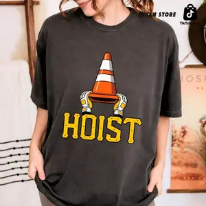 HOIST The Traffic Cone T-shirt, Funny Pittsburgh Baseball Tee, Pirates Base ball Meme Shirt, HOIST Meme Traffic Cone Shirt EWV