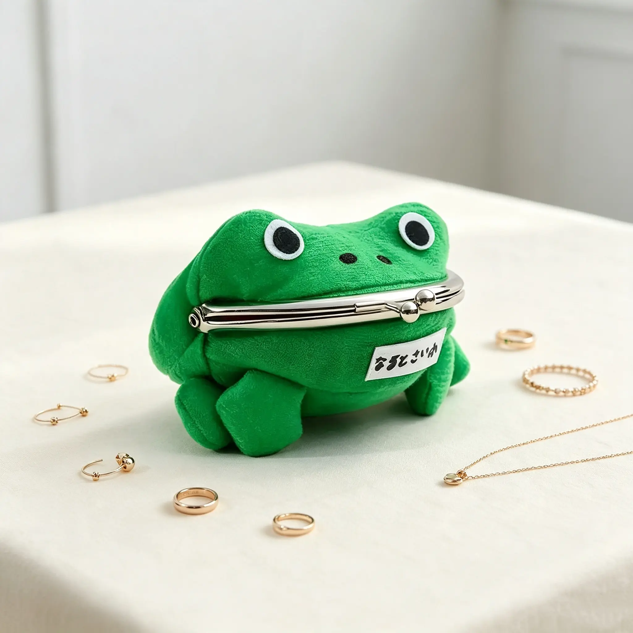 Cute cartoon frog-designed portable coin bag, fashionable and practical cute wallet with gift bag, suitable for school and outdoor use, is a creative gift for friends. Coin storage bag, coin pouch, little frog wallet