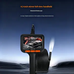 LED Endoscope Camera with Light, 197 Feet (5.0 Meters) Sewer Inspection Camera, Waterproof Industrial Endoscope, Flexible Snake Scope