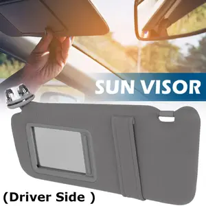 Gray Driver Left Side Sun Visor Replacement Compatible with 2007 2008 2009 2010 2011 Toyota Camry With Sunroof Replace 74320-06780-B0