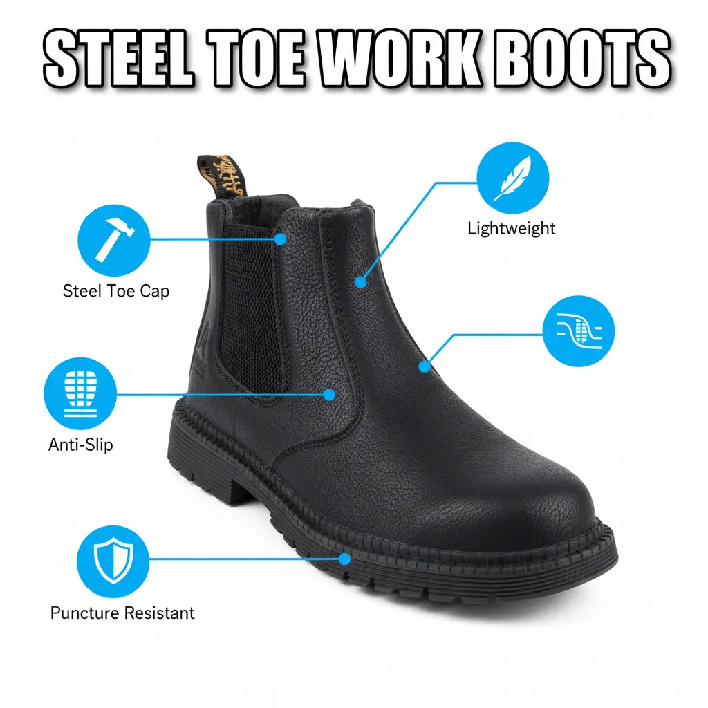 Bakery Workwear Splash-proof Smash-proof Puncture-proof Breathable Safety Shoes Unisex Chef Work Shoe Waterproof Anti-slip Durable Outdoor Comfortable Lightweight Kitchen Footwear Oil Resistant Men Women Culinary Non-Slip Protective Sneakers Gear Wear