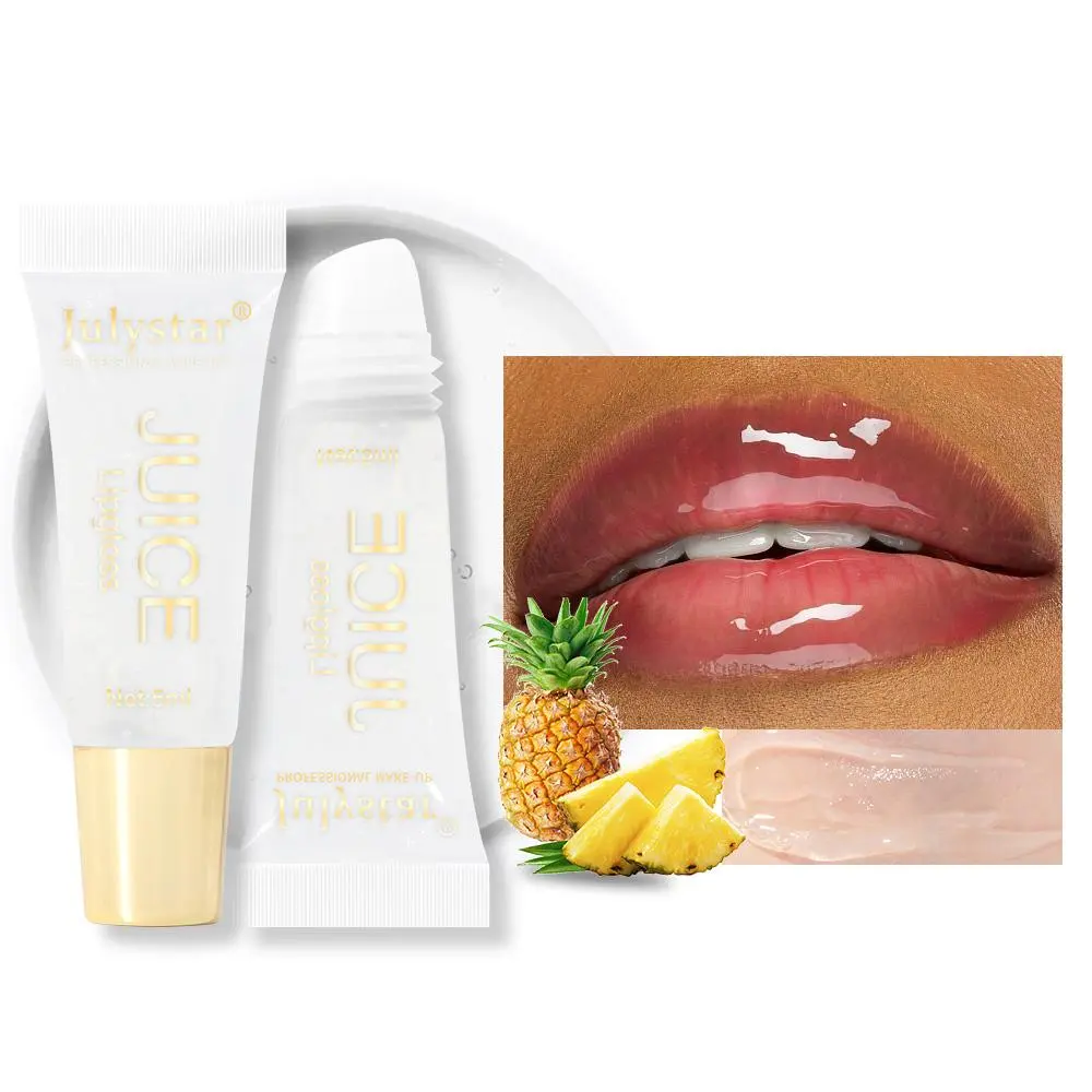 Fruit Flavored Scent Glossy Lip Gloss, 1 Count Moisturizing Hydrating Hydrate Lip Oil, Lip Stain, Lightweight Waterproof Nourishing Moisture Lip Care Product for Daily Use, Christmas Gift