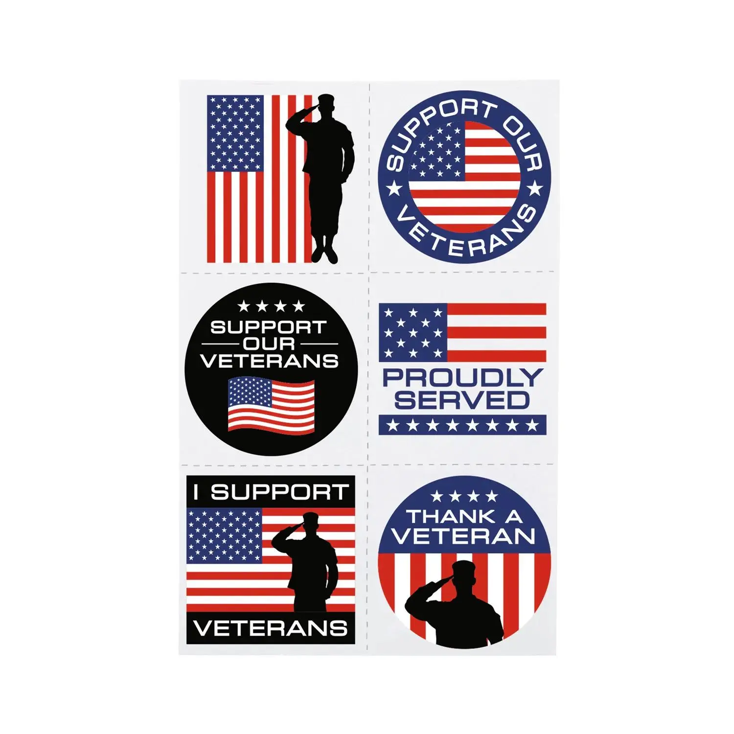 Temporary Tattoos for Supporting Veterans - Oriental Trading Company, 72 Pcs., Easy Apply, Ideal for Celebrate Enlistment, Military Events