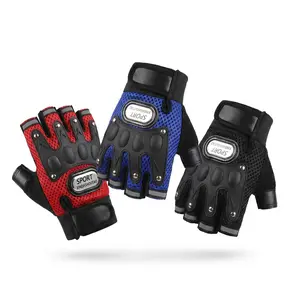 Men's Half Finger Cycling Gloves, Breathable Outdoor Sports Gear, Ideal for Bike & Motorbike, Perfect for Spring, Summer, Autumn