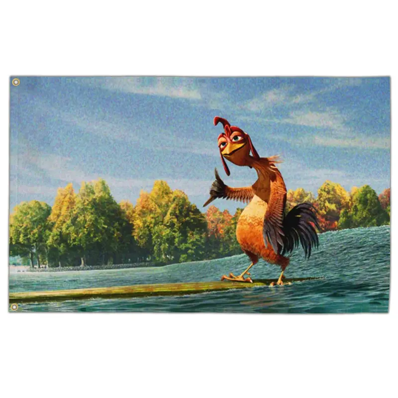 Chicken Flag 3x5 Ft Funny Flags for College Dorm Room Guys Double Sided Meme Flags Man Cave Bedroom Wall Art Decor Banner Gifts