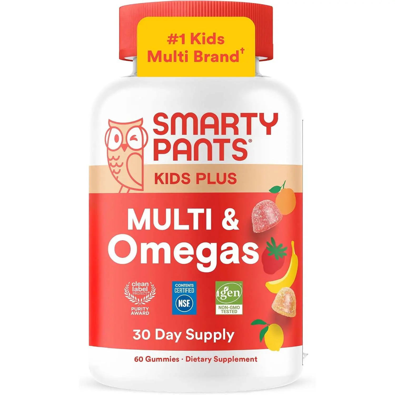 SmartyPants Multivitamin Gummies with Omega 3 DHA/EPA
