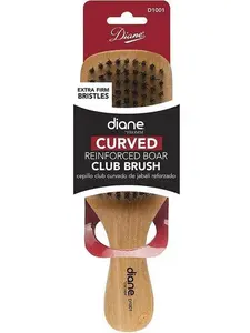 Diane Curved Reinforced Boar Club Brush #D1001