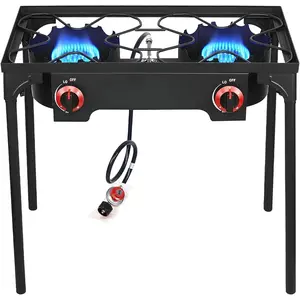 Gas 20 PSIG high  regulator outdoor camping camp garden BBQ grill stove burner