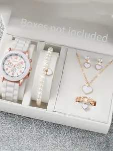 6-piece Women's Watch Fashion Watch Women's Versatile High end Women's Watch Women's Watch Set