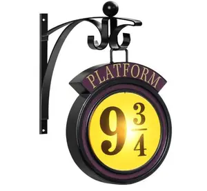 9 3/4 Sign Light,Movies Metal Wall Hanging Platform Sign Decorative Light, Room Party Decoration Vintage Hanging Night Ligh