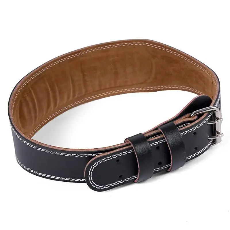 Premium PU Leather Weightlifting Belt for Deep Squats and Hard Pulls - Waist Support Sports Safety Belt for Enhanced Fitness Protection