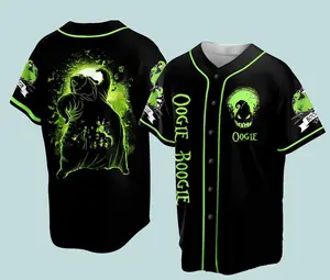Halloween Oogie Boogie Jersey Shirt, Halloween Movie Baseball Jersey, Nightmare Before Christmas, Halloween Jersey
