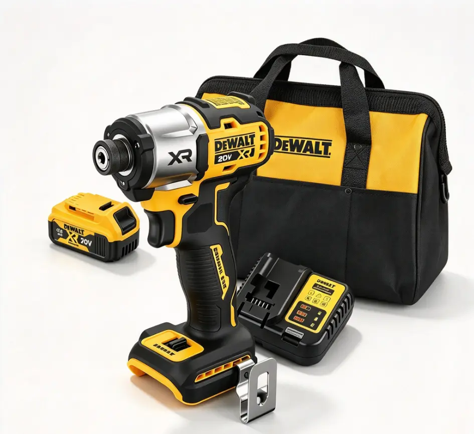 DeWalt 20V Max XR Cordless Impact Wrench Kit, Including Battery, Charger and Tool Bag, for Professional Use
